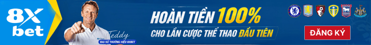 8xbet - Hoàn tiền 100% cho lần cược thể thao đầu tiên